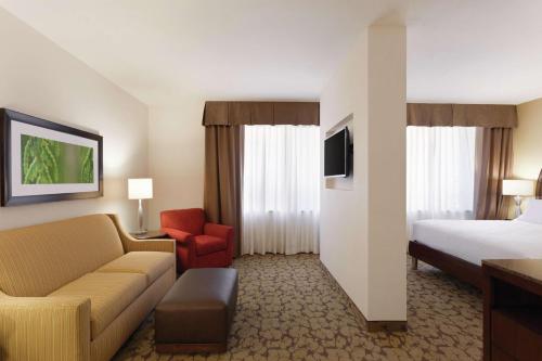 Suite Junior con sofá cama - Cama doble grande del hotel Hilton Garden Inn Rochester Downtown, Ny. Foto 4
