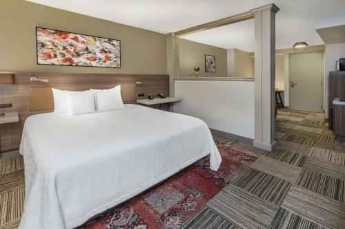 Suite con bañera de hidromasaje - Cama extragrande del hotel Hilton Garden Inn Syracuse. Foto 3