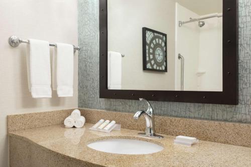 Suite Junior con sofá cama - Cama doble grande del hotel Hilton Garden Inn Troy