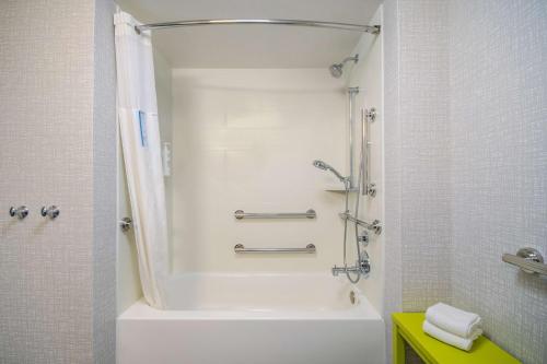 Habitación adaptada para personas de movilidad reducida - No fumadores - Cama extragrande del hotel Hampton Inn East Aurora. Foto 3