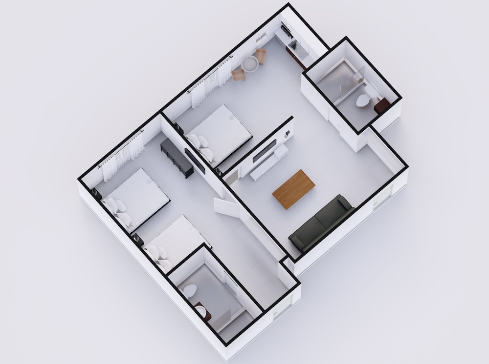 Suite Premium de 2 dormitorios y 2 baños del hotel Belleza