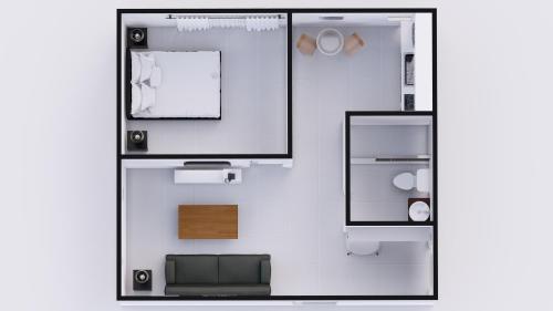 Suite Deluxe de 1 dormitorio con cocina del hotel Belleza. Foto 1
