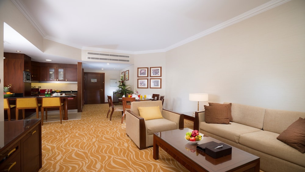 Suite de dos dormitorios del hotel Majlis Grand Mercure Residence Abu Dhabi. Foto 11