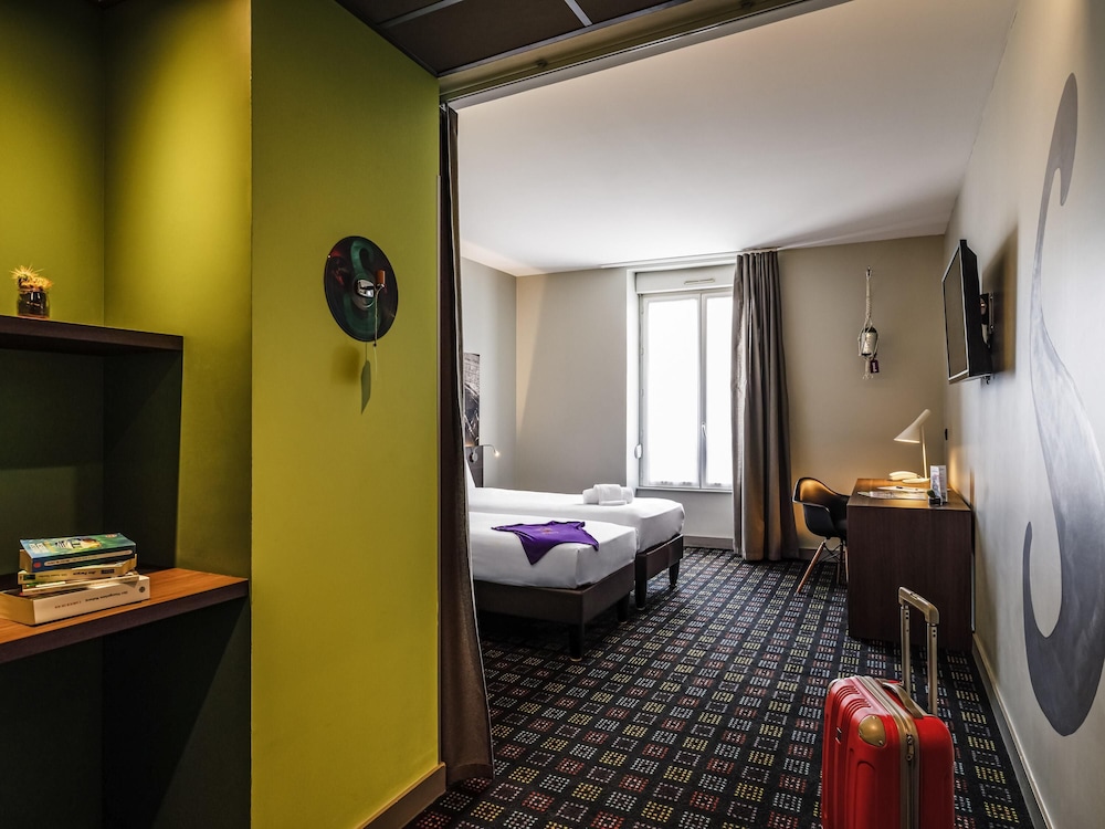 Habitación Pop con dos camas individuales del hotel Greet Lyon Confluence. Foto 4