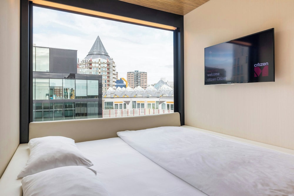 Habitación, 1 cama de matrimonio grande del hotel Citizenm Rotterdam