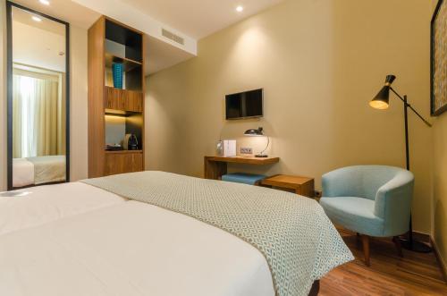 Habitación Doble Económica del hotel Vincci Liberdade. Foto 4