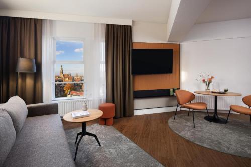 Habitación familiar cuádruple con vistas del hotel Nh City Centre Amsterdam