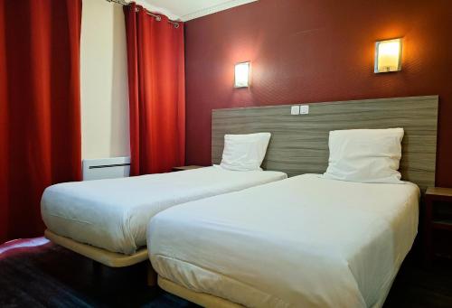 Habitación Doble - 2 camas del hotel Hipotel Paris Gambetta Republique. Foto 1
