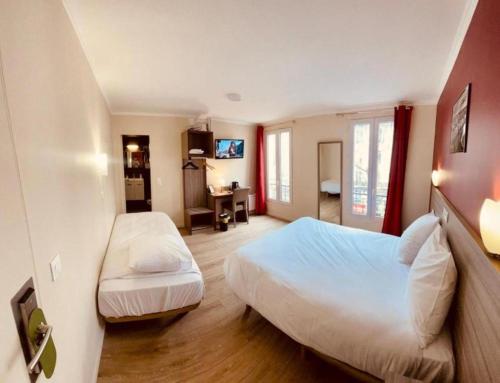 Habitación Triple del hotel Hipotel Paris Gambetta Republique. Foto 1