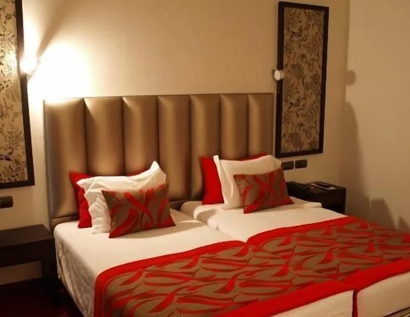 Habitación estándar con 2 camas individuales del hotel Dighton. Foto 15