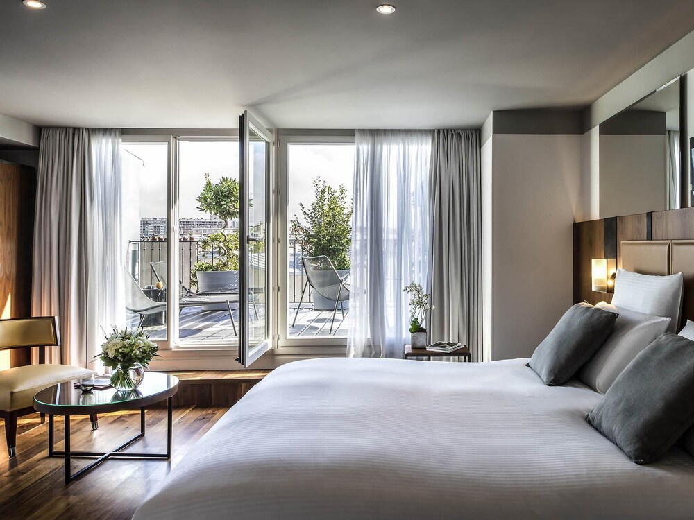 Suite junior, 1 cama de matrimonio, terraza del hotel Boutet Bastille Hotel Paris - MGallery Collection
