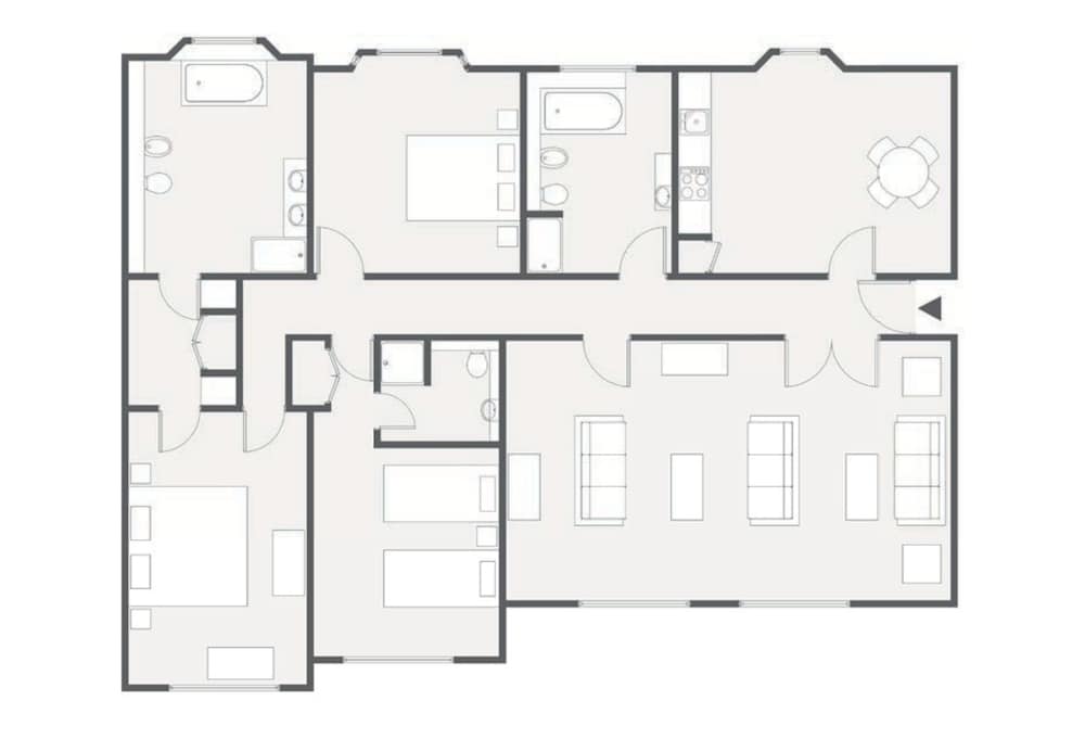 Suite Deluxe, 3 habitaciones (Kings) del hotel Taj 51 Buckingham Gate, Suites and Residences. Foto 4