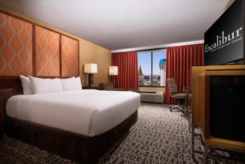 Habitación doble 1 Cama king Vista ciudad del hotel Excalibur and Casino