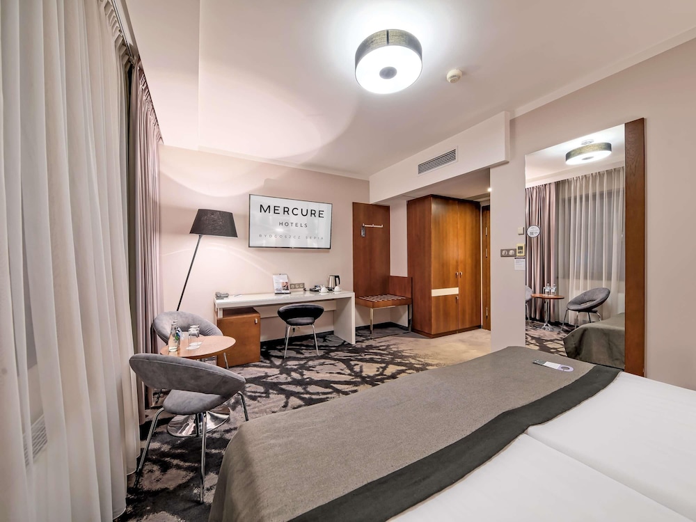 Habitación cómoda, ideal para una estancia inolvidable en Bydgoszcz del hotel Mercure Bydgoszcz Sepia
