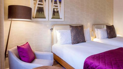 Habitación Doble Premium con 2 camas dobles del hotel CROWNE PLAZA - LONDON KINGS CROSS. Foto 1
