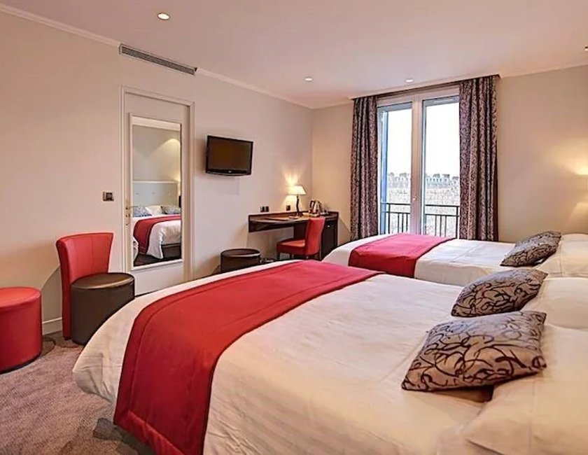 Habitación Cuádruple del hotel Du Midi Paris Montparnasse