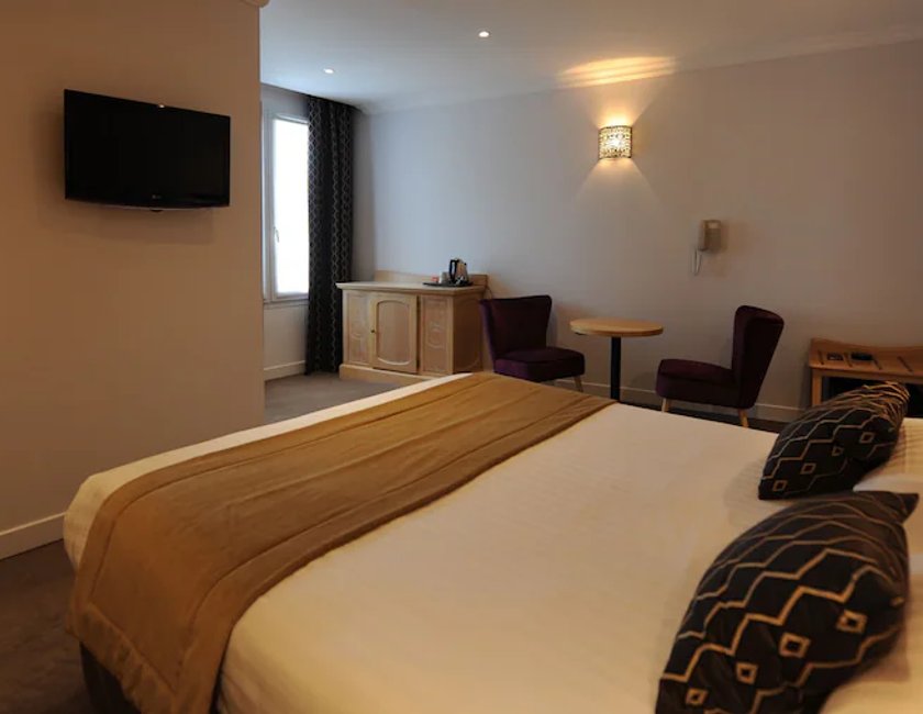 Habitación Deluxe doble, 1 cama de matrimonio del hotel Du Midi Paris Montparnasse. Foto 1