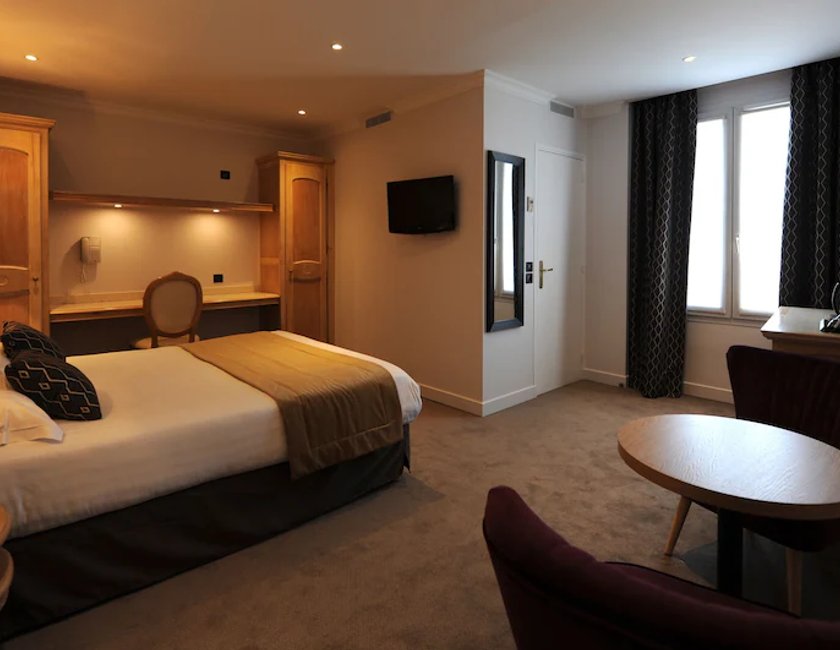 Habitación Deluxe doble, 1 cama de matrimonio del hotel Du Midi Paris Montparnasse. Foto 2