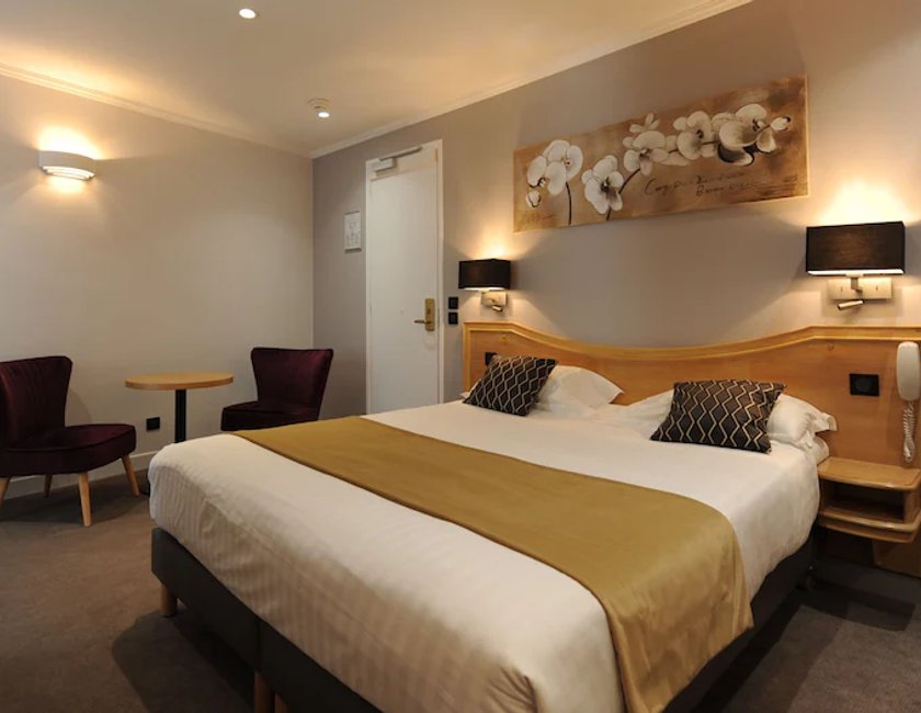 Habitación Deluxe doble, 1 cama de matrimonio del hotel Du Midi Paris Montparnasse. Foto 3