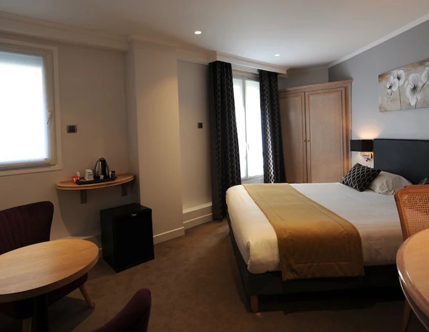 Habitación Deluxe doble, 1 cama de matrimonio del hotel Du Midi Paris Montparnasse. Foto 4