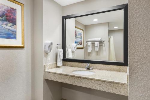 Habitación con cama extragrande y ducha a ras de suelo - Adaptada para personas de movilidad reducida/No fumadores del hotel BEST WESTERN GATEWAY ADIRONDACK. Foto 3