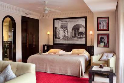 Habitación Doble con vista a la medina del hotel Les Jardins De La Koutoubia