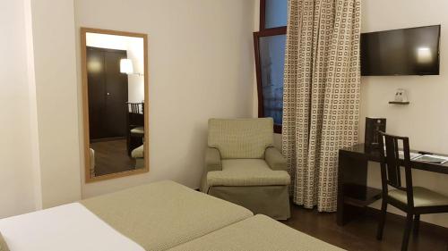 Habitación Doble con 2 camas del hotel Conde Duque Bilbao