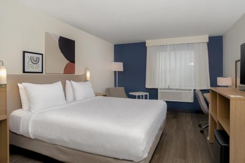 Habitación con cama extragrande. del hotel Best Western New Baltimore Inn