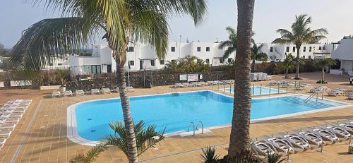 Apartamento de 1 dormitorio con vistas completas o parciales a la piscina del hotel Acuario Sol