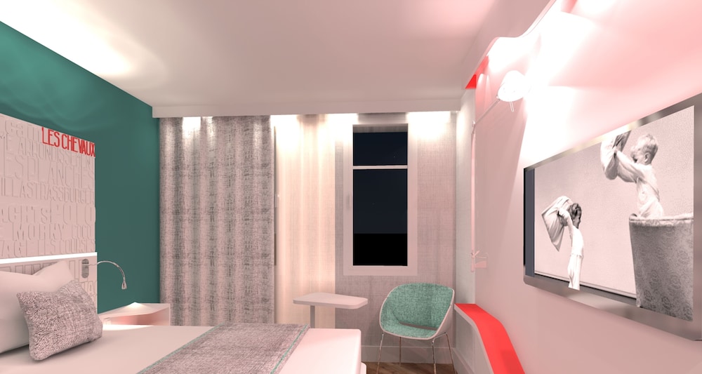 Habitación Estándar con 1 cama doble del hotel Ibis Styles Deauville Centre. Foto 1