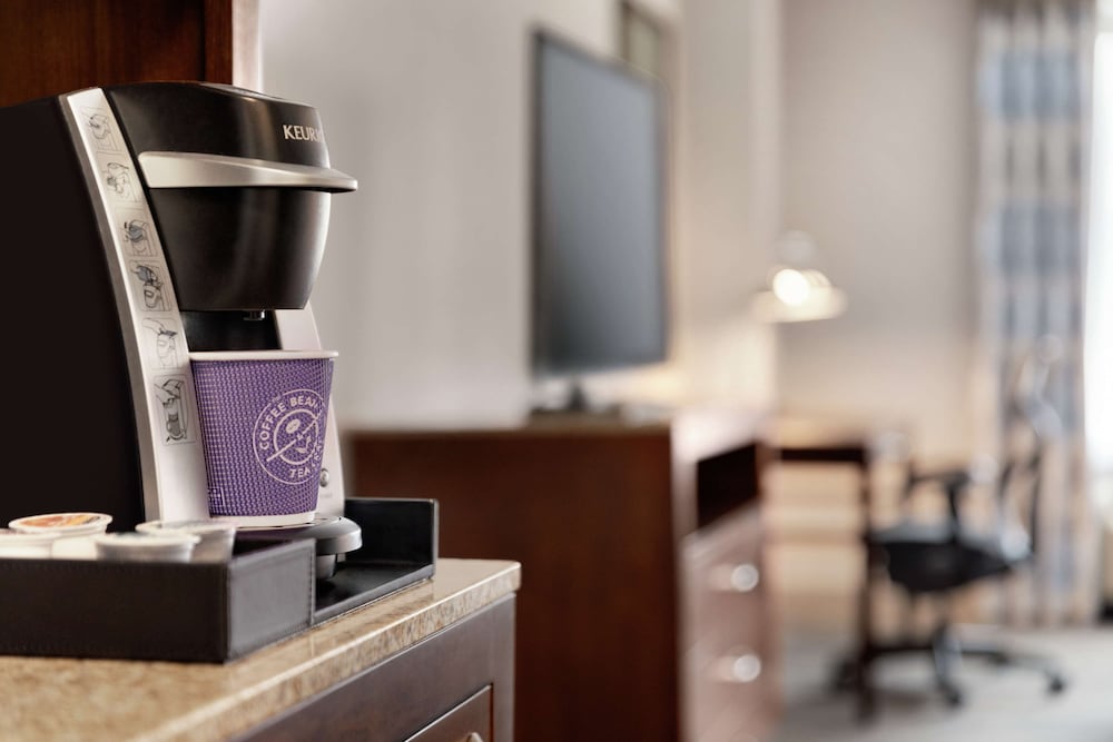 Suite, 1 cama de matrimonio grande, accesible para personas con discapacidad, baño privado del hotel Hilton Garden Inn Stony Brook