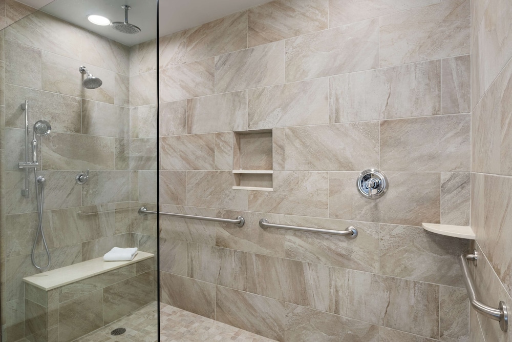 Suite, 1 cama de matrimonio grande, accesible para personas con discapacidad, baño privado del hotel Hilton Garden Inn Stony Brook. Foto 4