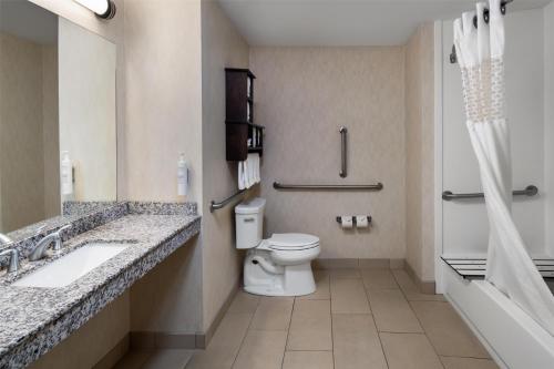 Habitación King con bañera accesible - Acceso para movilidad y auditivo - No fumadores del hotel Hampton Inn Seneca Falls