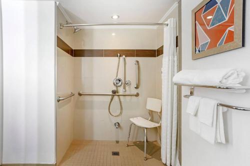 Habitación con cama extragrande adaptada para persona de movilidad reducida - No fumadores del hotel Comfort Inn Edgewater On Hudson River. Foto 1