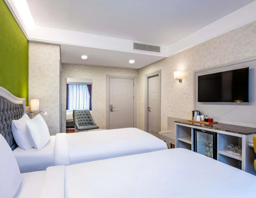 Habitación estándar con 2 camas individuales, 2 camas individuales del hotel Mercure Tbilisi Old Town. Foto 2