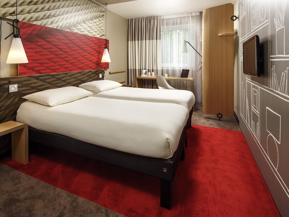 Habitación equipada con 2 camas individuales. Sin plaza de aparcamiento del hotel Ibis Gent Centrum St-baafs Kathedraal