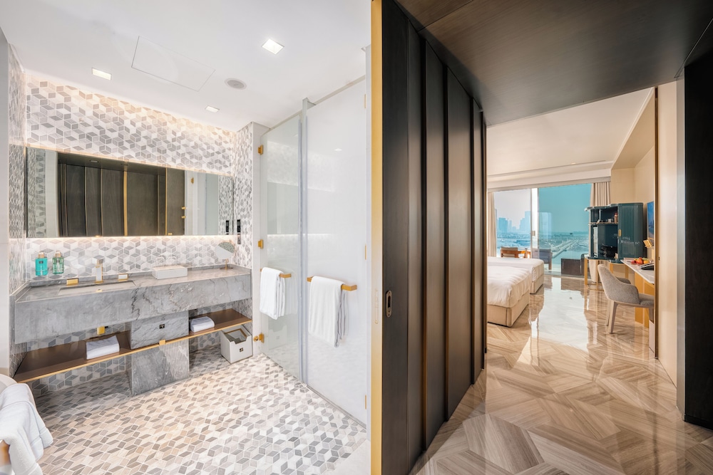 Habitación de lujo, 2 camas de matrimonio, vistas al mar del hotel FIVE Palm Jumeirah Dubai