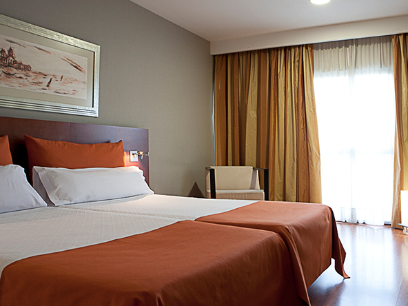 Habitación doble del hotel Eurohotel Barcelona Gran Via Fira