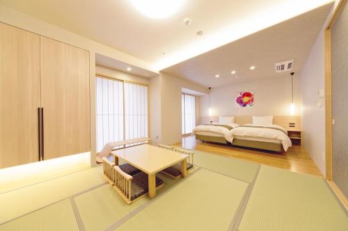 Habitación Superior con zona de tatami del hotel Gran Ms Kyoto