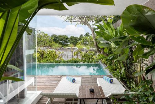Villa Garden Pool de 1 dormitorio del hotel Hideaway Villas Bali Uluwatu By Kanaan Hospitality. Foto 6