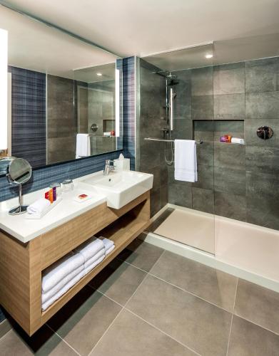 Habitación Superior con 2 camas grandes, ducha accesible en silla de ruedas y vistas a la ciudad y al parque - Adaptada para personas con movilidad reducida del hotel Novotel Miami Brickell. Foto 10