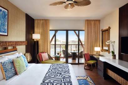 Deluxe Room, 1 King Bed, Balcony del hotel Lapita, Dubai Parks and Resorts, Autograph Collection