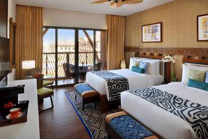 Deluxe Room, 2 Double Bed, River View, Balcony del hotel Lapita, Dubai Parks and Resorts, Autograph Collection. Foto 4