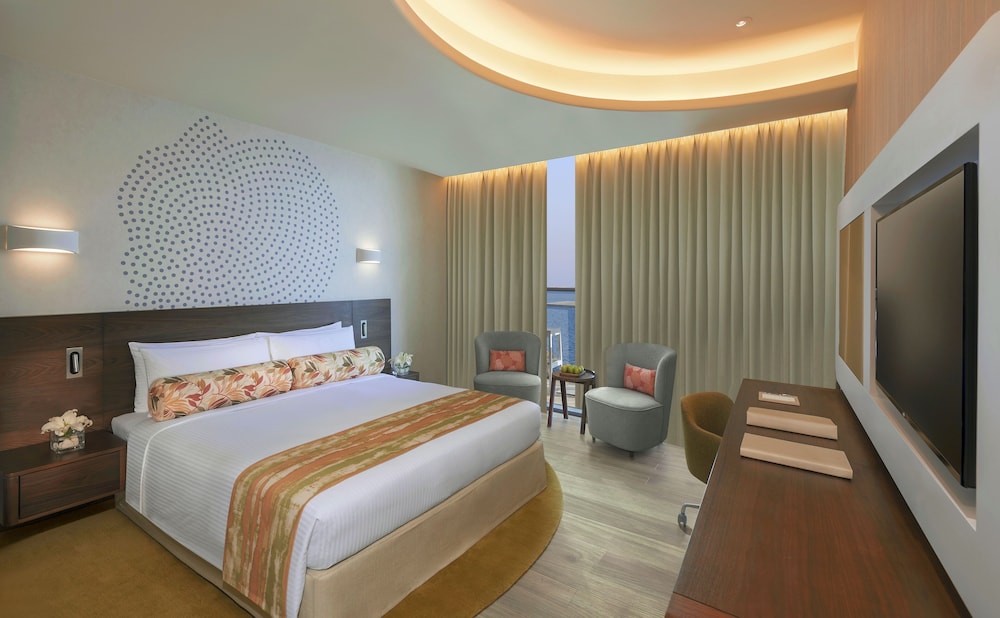 Suite Deluxe de un dormitorio con Balcón, Vista Parcial al Mar de Palmeras y Acceso al Salón Club del hotel The Retreat Palm Dubai - MGallery by Sofitel. Foto 9