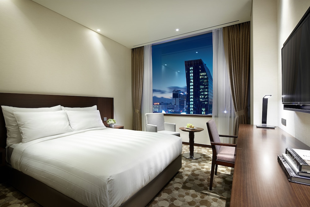 Habitación superior, 1 cama doble del hotel Lotte City Myeongdong