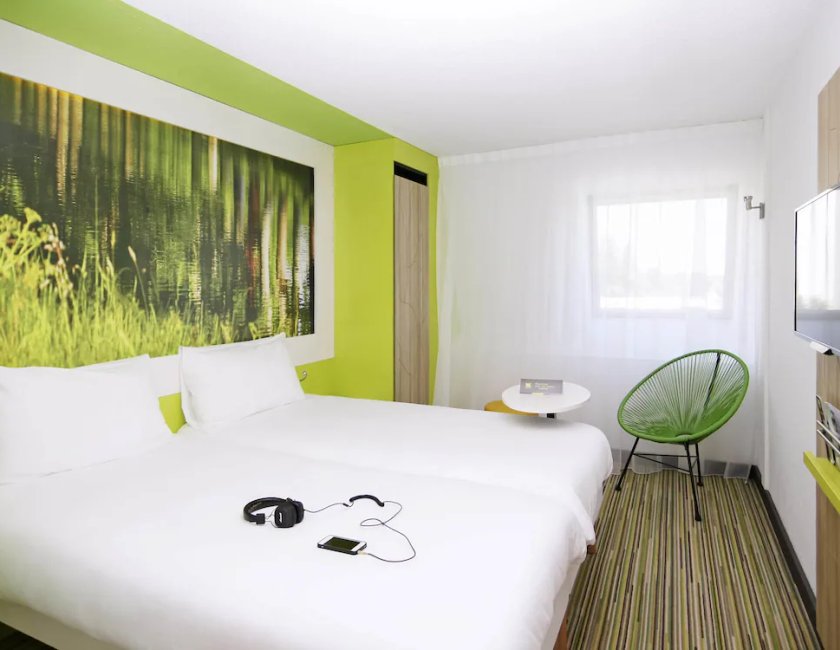 Habitación doble 2 Camas individuales del hotel Ibis Styles Toulouse Labège