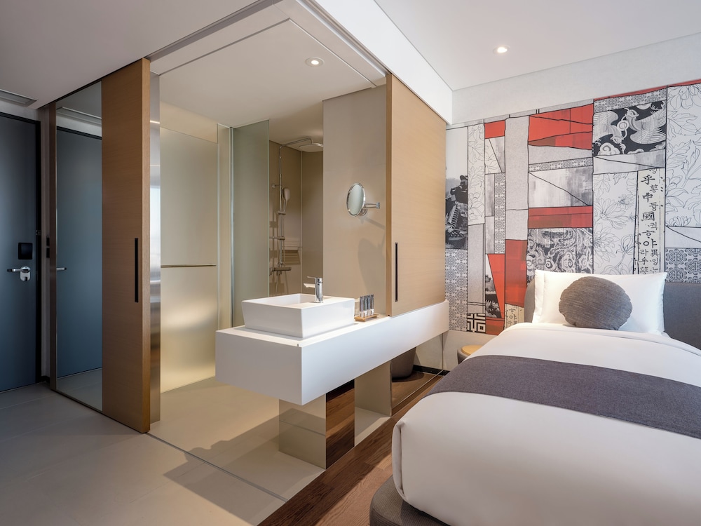 Habitación ejecutiva con 2 camas individuales del hotel Novotel Ambassador Seoul Yongsan - Seoul Dragon City. Foto 2
