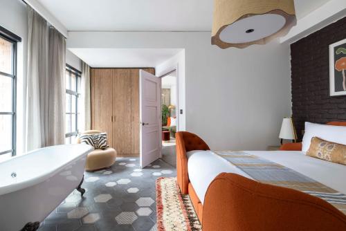 Suite Deluxe de 1 dormitorio del hotel Virgin Hotels London - Shoreditch