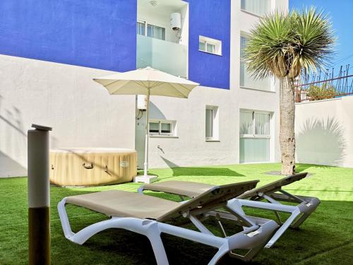 Trabaja y desconecta: Apartamento con bañera de hidromasaje y jardín del hotel The Blue Corner. Foto 18