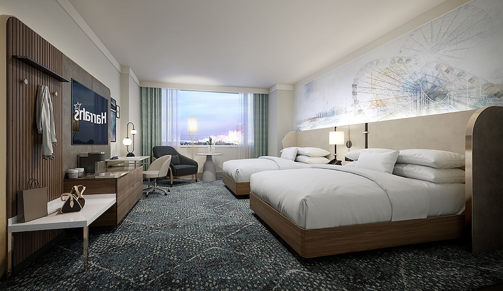 Torre Waterfront, Planta Alta, Vista a la Ciudad, 2 Camas Queen, No Fumadores del hotel Harrah’s Resort Atlantic City– A Caesars Rewards Destination